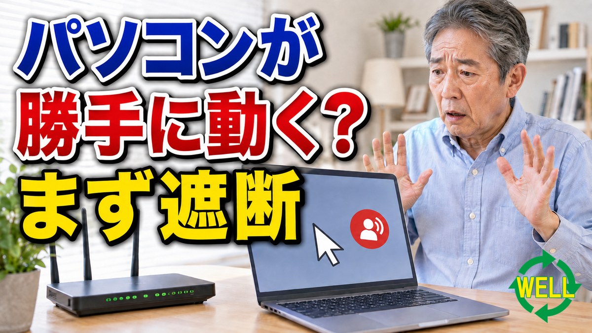 パソコンが勝手に動き遠隔操作を疑った時の対処法