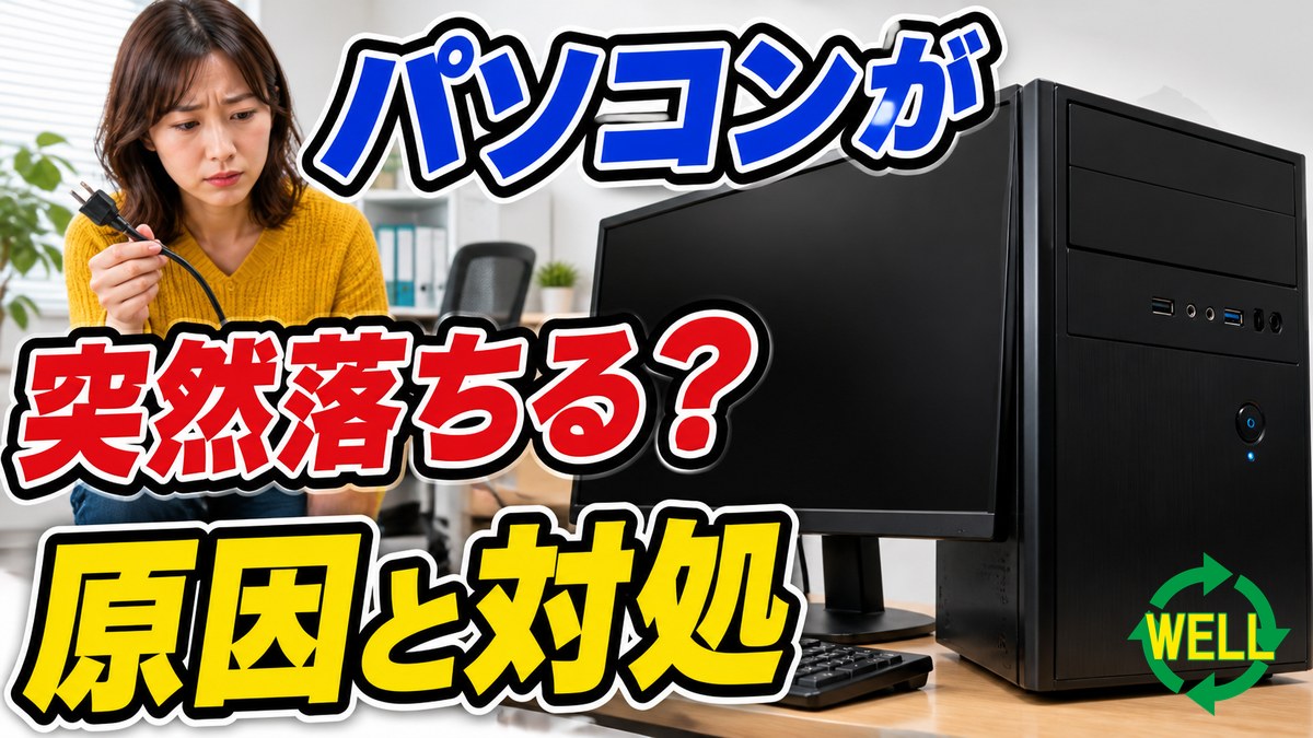 パソコンが突然落ちる原因と対処法
