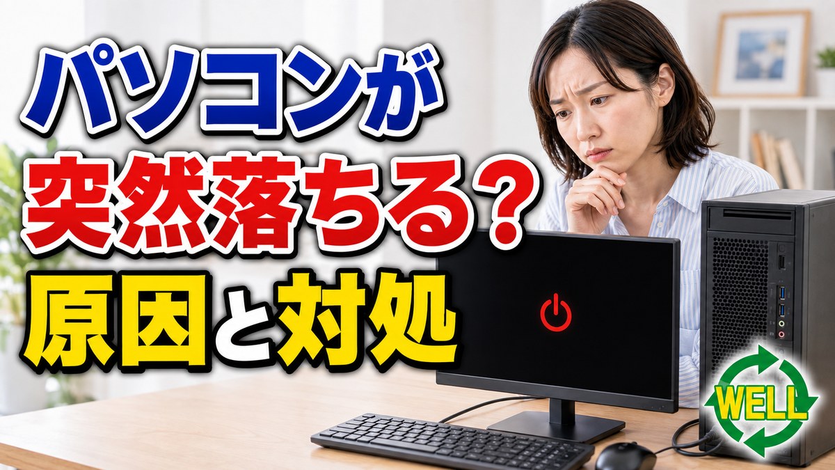 パソコンが突然落ちる原因と対処法