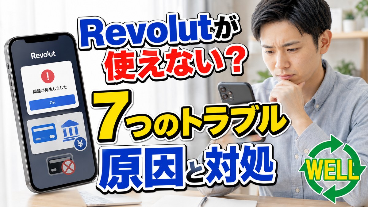 Revolutが使えない時の7つのトラブル原因と対処を解説するWELL記事サムネイル